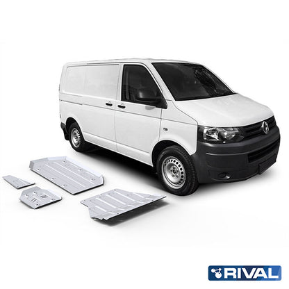 RIVAL Unterfahrschutz-Set für Volkswagen T6 2015-2020 – Aluminium 4/6 mm