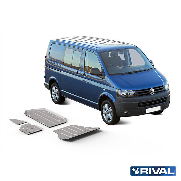 RIVAL Unterfahrschutz-Set für Volkswagen T6 2015-2020 – Aluminium 4/6 mm
