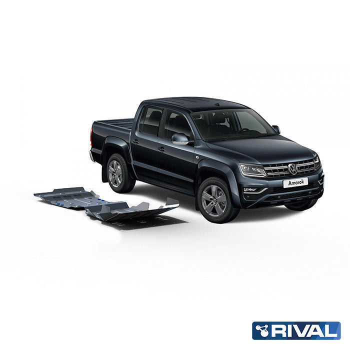 RIVAL Unterfahrschutz-Set für VW Amarok – 6 mm Aluminium