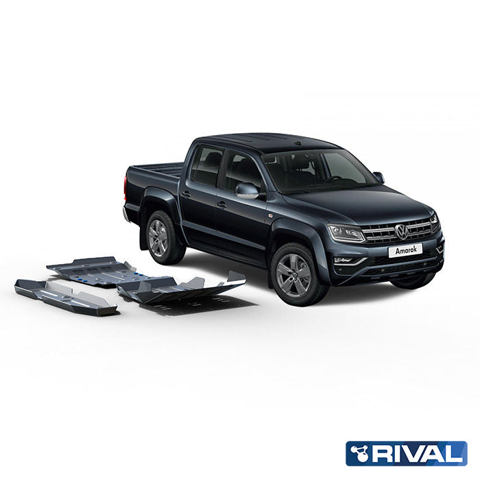 RIVAL Unterfahrschutz-Set für VW Amarok – 6 mm Aluminium