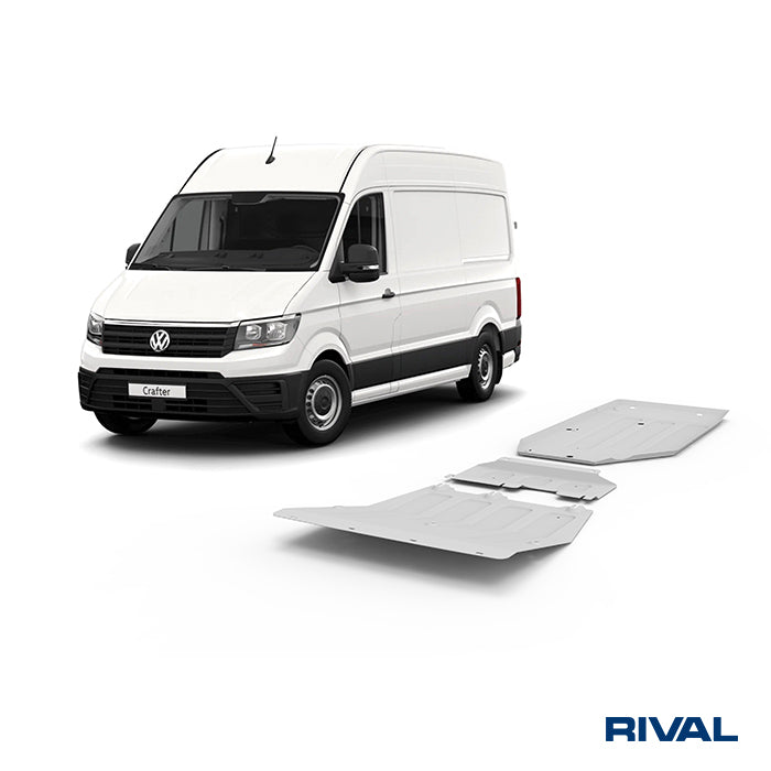 RIVAL Unterfahrschutz-Set für MAN TGE ab 2018 – 6 mm Aluminium