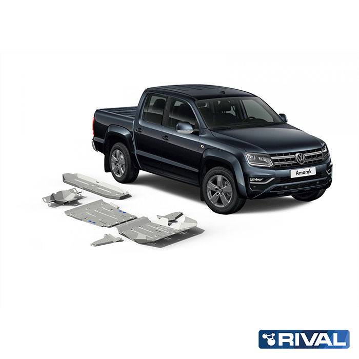 RIVAL Unterfahrschutz-Set für Volkswagen Amarok 2016-2021 – Aluminium 4/6 mm