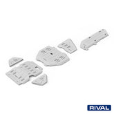 Rival Unterfahrschutz Alu 6mm für Toyota Land Cruiser Prado 250, 2024-heute, 2.8D, full kit (5 pcs), Silver, Aluminum