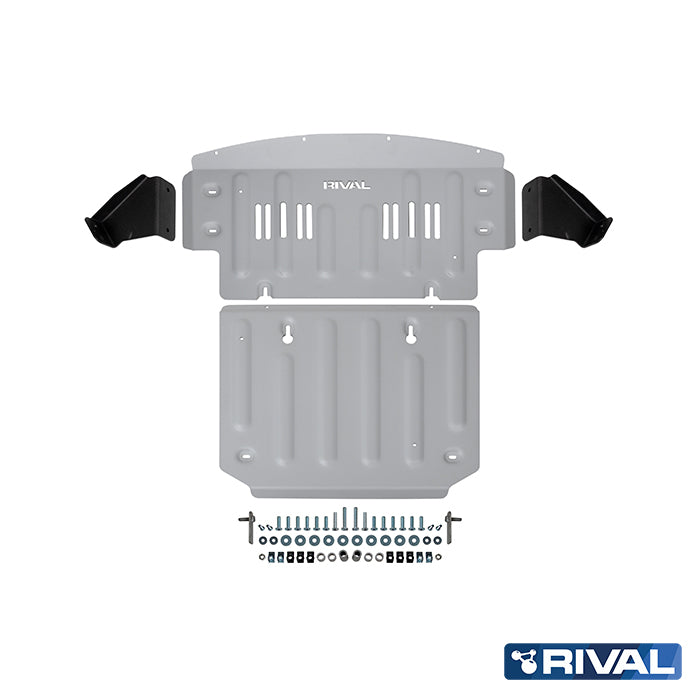 Rival Unterfahrschutz Alu 6mm für Mercedes Benz Sprinter, 2023-heute, 2.1D, Motor, Silver, Aluminum