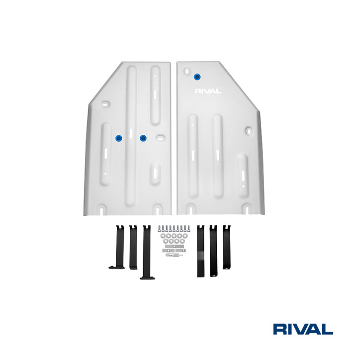 Rival Unterfahrschutz Alu 6mm für Mercedes Benz Sprinter, 2023-heute, 2.1D, Kraftstofftankschutz, Silver, Aluminum