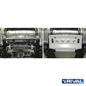 Rival Unterfahrschutz Alu 4mm für Mitsubishi Pajero IV / Montero IV / Shogun IV, 2007-heute, 3,0; 3,2; 3,8; (3 + 5 doors), Kühler