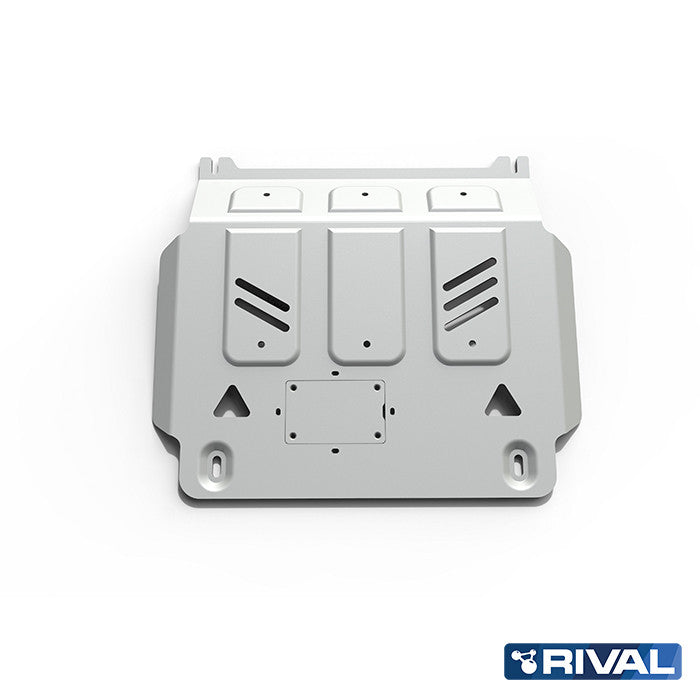 Rival Unterfahrschutz Alu 6mm für Mitsubishi Pajero Sport / Challenger / Montero Sport, 2007-2015, 3,0; 3,2, Motor, Silver, Aluminum