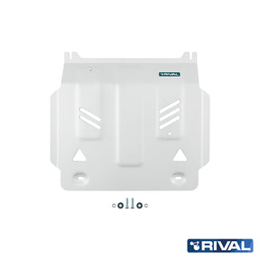 Rival Unterfahrschutz Alu 6mm für Mitsubishi L200 / Triton, 2015-2023, 2,4D; 2,2D, Motor, Silver, Aluminum