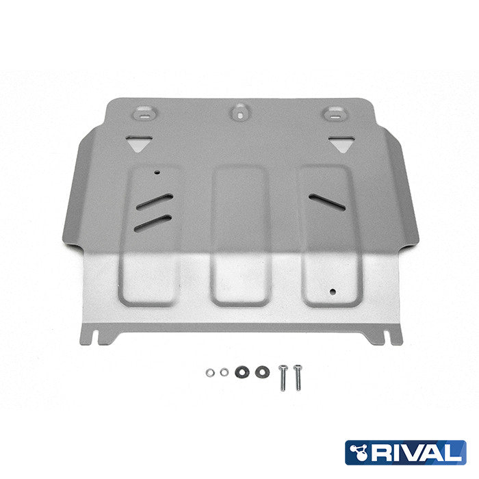 Rival Unterfahrschutz Alu 6mm für Mitsubishi L200 / Triton, 2015-2023, 2,4D; 2,2D, Motor, Silver, Aluminum