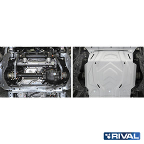 Rival Unterfahrschutz Alu 4mm für Mitsubishi L200 / Triton, 2015-2023, 2,4D; 2,2D, Motor