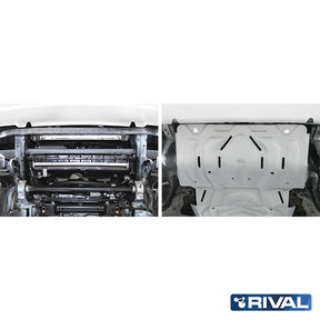 Rival Unterfahrschutz Alu 4mm für Mitsubishi L200 / Triton, 2015-2023, 2,4D; 2,2D, Kühler