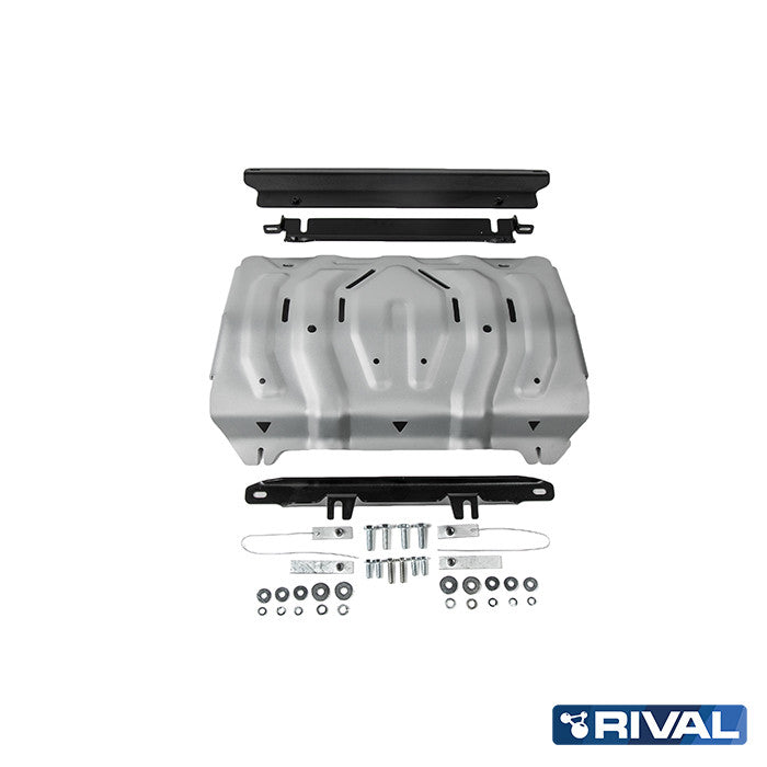 Rival Unterfahrschutz Alu 4mm für Mitsubishi L200 / Triton, 2015-2023, 2,4D; 2,2D, Kühler