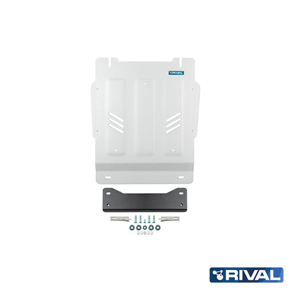 Rival Unterfahrschutz Alu 6mm für Mitsubishi L200 / Triton, 2015-2023, 2,4D; 2,2D, Getriebe, Silver, Aluminum