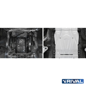 Rival Unterfahrschutz Alu 4mm für Mitsubishi L200 / Triton, 2015-2023, 2,4D; 2,2D, Getriebe