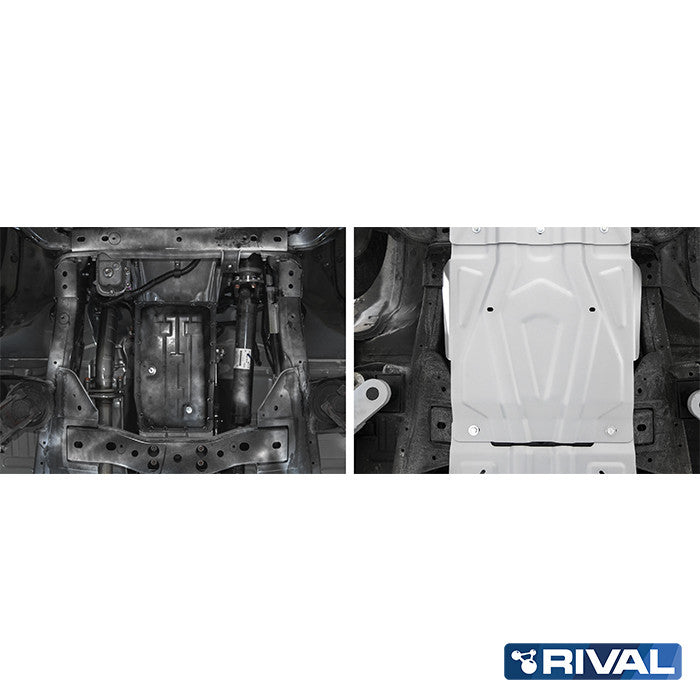 Rival Unterfahrschutz Alu 4mm für Mitsubishi Pajero Sport, 2016-heute, 2,4; 3,0, Getriebe