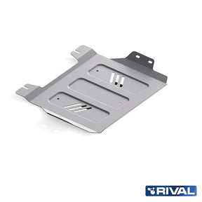 Rival Unterfahrschutz Alu 6mm für Mitsubishi L200 / Triton, 2015-2023, 2,4D; 2,2D, Verteilergetriebe, Silver, Aluminum