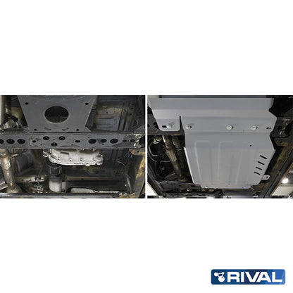 RIVAL 6 mm Aluminium Verteilergetriebeschutz für Nissan Navara D40 2005-2015