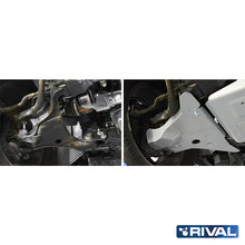 Rival Unterfahrschutz Alu 6mm für Nissan Navara, 2015-2021, 2,3D (incl. EURO6), Querlenker Unterfahrschutz, Silver, Aluminum