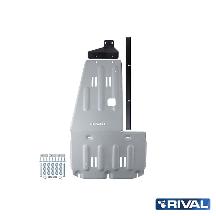 Rival Unterfahrschutz Alu 6mm für Ineos Grenadier, 2023-heute, 3,0/3,0D; AT; 4WD, Motor, Silver, Aluminum