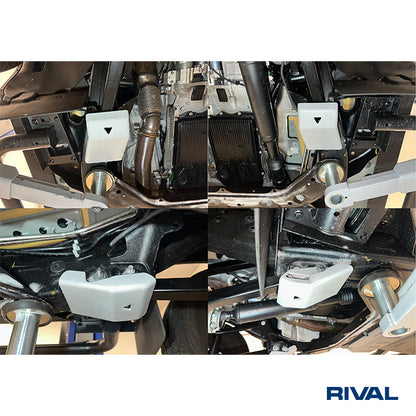 Rival Unterfahrschutz Alu 6mm für Ineos Grenadier, 2023-heute, 3,0/3,0D; AT; 4WD, Radius arms, Silver, Aluminum