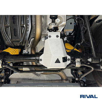 Rival Unterfahrschutz Alu 6mm für Ineos Grenadier, 2023-heute, 3,0/3,0D; AT; 4WD, Rear differential, Silver, Aluminum