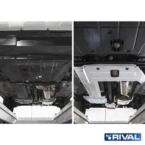 Rival Unterfahrschutz Alu 3 mm für Dacia Duster, 2010-2018, 1,5d; 1,6; 2,0 , Fuel pipes