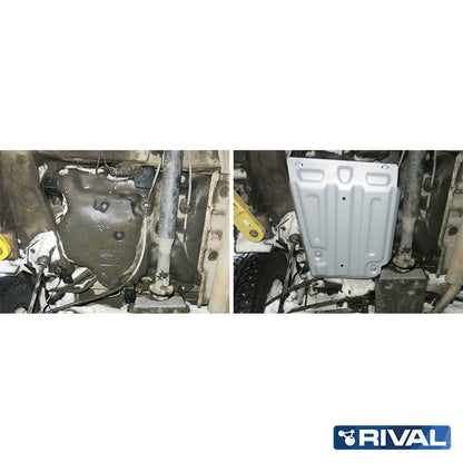 Rival Unterfahrschutz Alu 3 mm für Dacia Duster, 2010-2024, 1,5d; 1,6; 2,0 , Kraftstofftankschutz