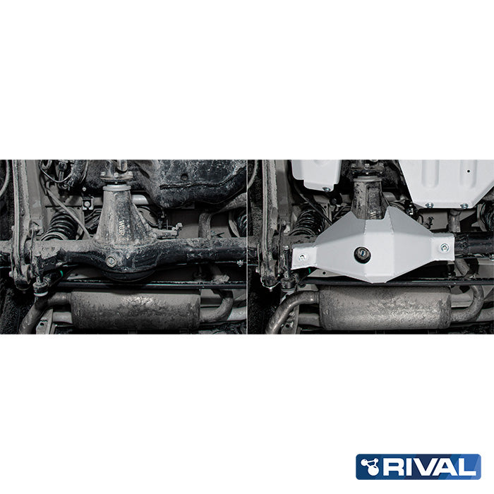 Rival Unterfahrschutz Alu 6mm für Suzuki Jimny, 2018-heute, 1,5, Rear differential, Silver, Aluminum