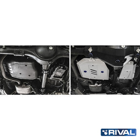 Rival Unterfahrschutz Alu 6mm für Suzuki Jimny, 2018-heute, 1,5, Kraftstofftankschutz, Silver, Aluminum