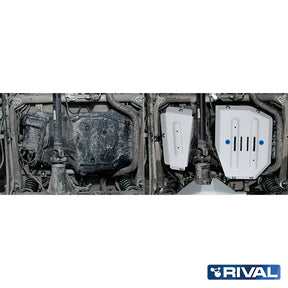 Rival Unterfahrschutz Alu 6mm für Suzuki Jimny, 2018-heute, 1,5, Kraftstofftankschutz, Silver, Aluminum