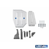 Rival Unterfahrschutz Alu 6mm für Suzuki Jimny, 2018-heute, 1,5, Kraftstofftankschutz, Silver, Aluminum