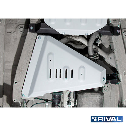 Rival Unterfahrschutz Alu 6mm für Suzuki Jimny, 2018-heute, 1,5 only with 2333.5525.2.6, Verteilergetriebe, Silver, Aluminum