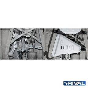 Rival Unterfahrschutz Alu 6mm für Suzuki Jimny, 2018-heute, 1,5 only with 2333.5525.2.6, Verteilergetriebe, Silver, Aluminum