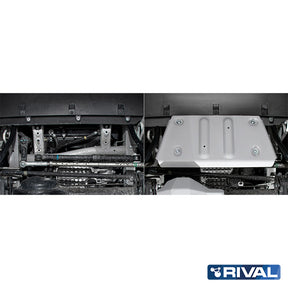 Rival Unterfahrschutz Alu 6mm für Suzuki Jimny, 2018-heute, 1,5, Steering rods, Silver, Aluminum