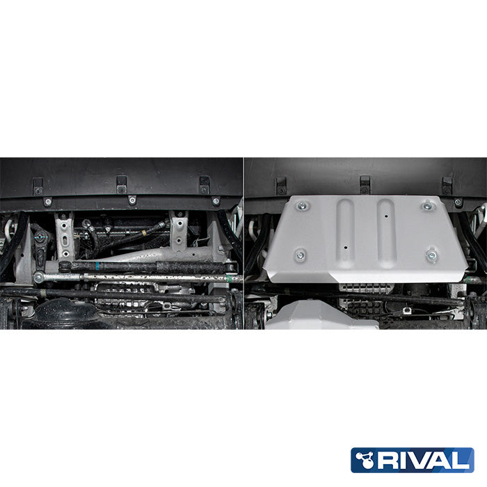 Rival Unterfahrschutz Alu 6mm für Suzuki Jimny, 2018-heute, 1,5, Steering rods, Silver, Aluminum