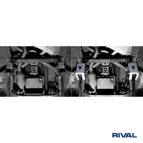 Rival Unterfahrschutz Alu 6mm für Suzuki Jimny, 2018-heute, 1,5, Radius arms, Silver, Aluminum