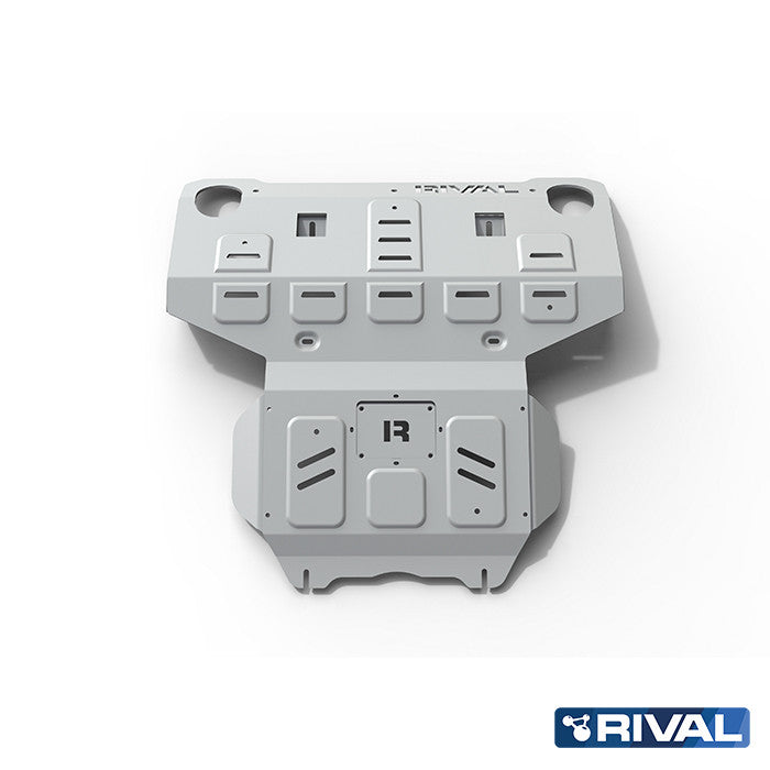 Rival Unterfahrschutz Alu 4mm für Toyota Hilux, 2015-heute, 4WD 2,8D; 2,4D (EURO6 approved), Kühler + Motor