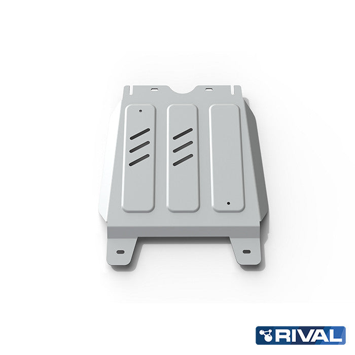 Rival Unterfahrschutz Alu 6mm für Toyota Hilux, 2015-heute, 4WD 2,8D; 2,4D (EURO6 approved), Getriebe, Silver, Aluminum