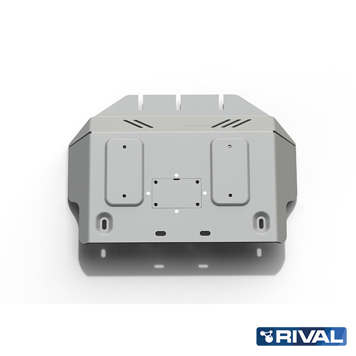 Rival Unterfahrschutz Alu 6mm für Lexus GX, 2009-2019, 4,6, Motor (plate 2), Silver, Aluminum