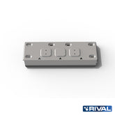 Rival Unterfahrschutz Alu 6mm für Toyota Land Cruiser HZJ78 / HZJ79, 2007-2023, 4,2D, Steering rods, Silver, Aluminum