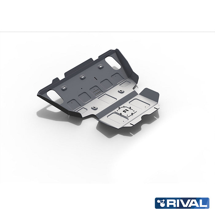 Rival Unterfahrschutz Alu 4mm für Toyota Hilux, 2005-2015, 2,5TD; 3,0TD; 2,7, Kühler + Motor