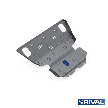 Rival Unterfahrschutz Alu 4mm für Toyota Hilux, 2005-2015, 2,5TD; 3,0TD; 2,7, Kühler + Motor