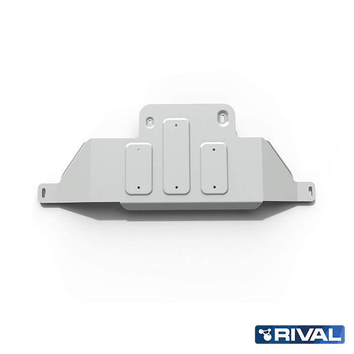 Rival Unterfahrschutz Alu 6mm für Toyota Land Cruiser 100, 2002-2007, 4.2 АТ only, Verteilergetriebe, Silver, Aluminum