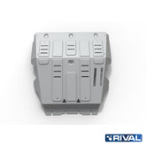 Rival Unterfahrschutz Alu 6mm für VW Amarok, 2016-2021, 2,0TDI; 3,0TDI, Kühler + Motor, Silver, Aluminum