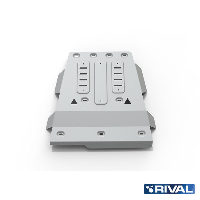 Rival Unterfahrschutz Alu 6mm für VW Amarok, 2010-2016, 2,0TDI, Getriebe + Verteilergetriebe, Silver, Aluminum