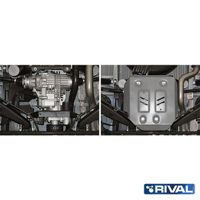 Rival Unterfahrschutz Alu 6mm für VW T6, 2015-2020, 4WD all only!, Differential, Silver, Aluminum