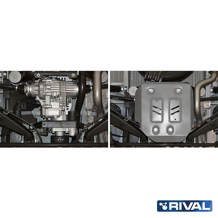 Rival Unterfahrschutz Alu 6mm für VW T6, 2015-2020, 4WD all only!, Differential, Silver, Aluminum