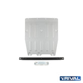 Rival Unterfahrschutz Alu 6mm für VW Crafter, 2018-heute, 2.0D, Motor + Getriebe, Silver, Aluminum