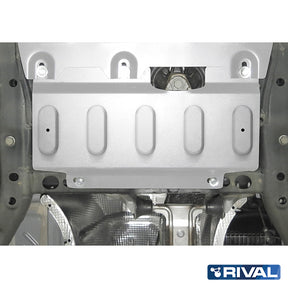 Rival Unterfahrschutz Alu 6mm für MAN TGE, 2018-heute, 2.0D, Electric steering rack motor, Silver, Aluminum