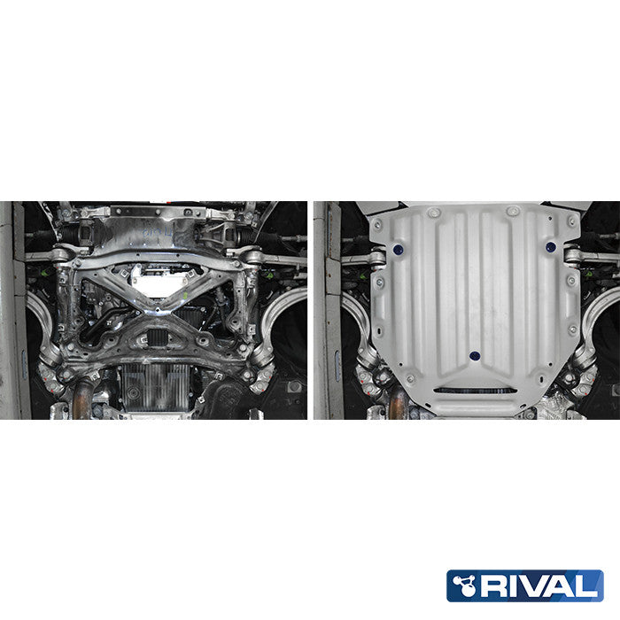 Rival Unterfahrschutz Alu 4mm für VW Touareg, 2018-2022, 3,0TDI; 3,0, Getriebe